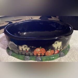 Dept 56 Halloween M & M Candy Dish